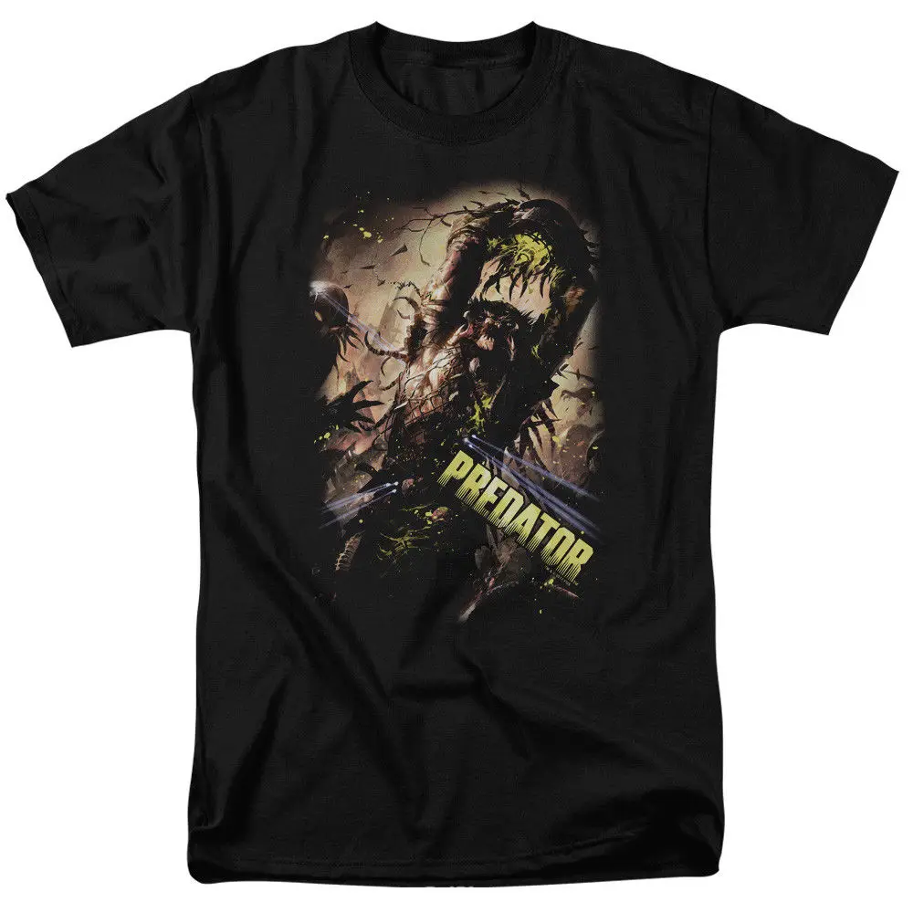 Predator Movie Illustrated HEADS UP Licensed Adult T Shirt All Sizesin