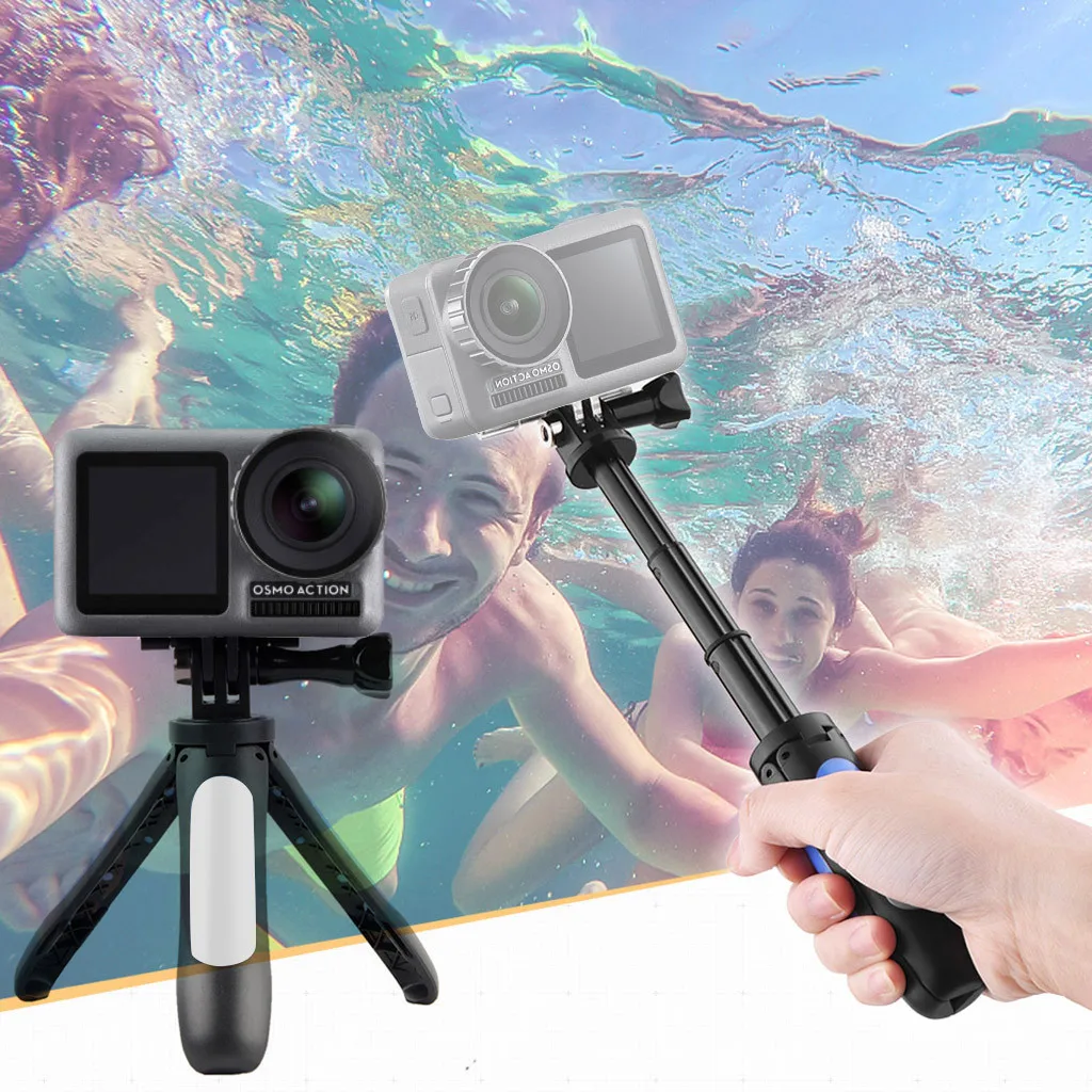 

Handheld Tripod Selfie Stick Extendable Monopod For DJI OSMO Action Camera