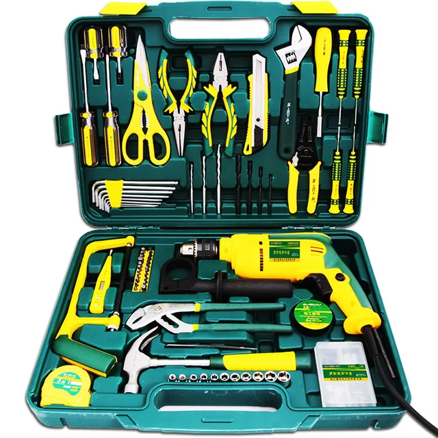 98PCS/ Set Manual Household Tool Kit Hardware Tools Group Set