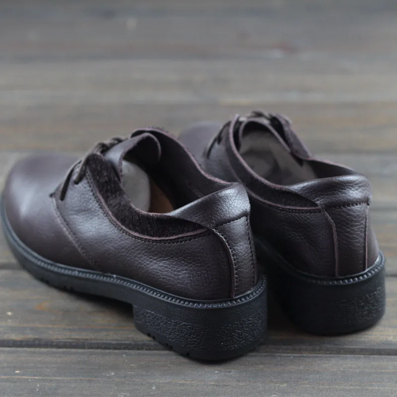 Careaymade-New British Leather Shoes,Women's Head Cowskin Laces Leisure Shoes,Women's Trendy Flat Bottom All-round Leather Shoes Careaymade-New British Leather Shoes,Women's Head Cowskin Laces Leisure Shoes,Women's Trendy Flat Bottom All-round Leather Shoes