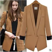 MLXSLKY, Европейский и американский стиль, новинка, весна-осень, длинный рукав, костюм, блейзеры, женский, большой размер, маленький костюм, куртка, женские блейзеры