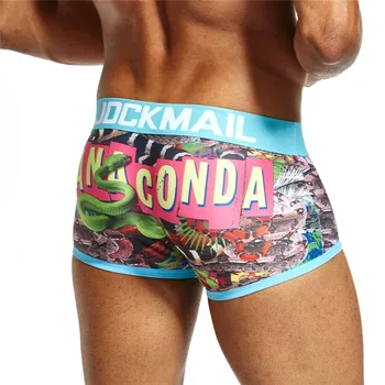

JOCKMAIL Brand Digitally ANACONDA Mens Underwear boxers Trunks Sexy calzoncillos hombre cueca boxer gay Underwear Male panties