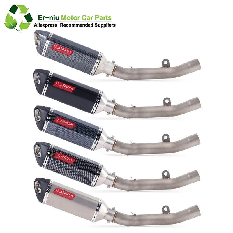 

Full System Exhaust Slip On For kawasaki Z800 Z 800 Motorcycle Exhaust Muffler Escape Middle Mid Contact Pipe DB Killer