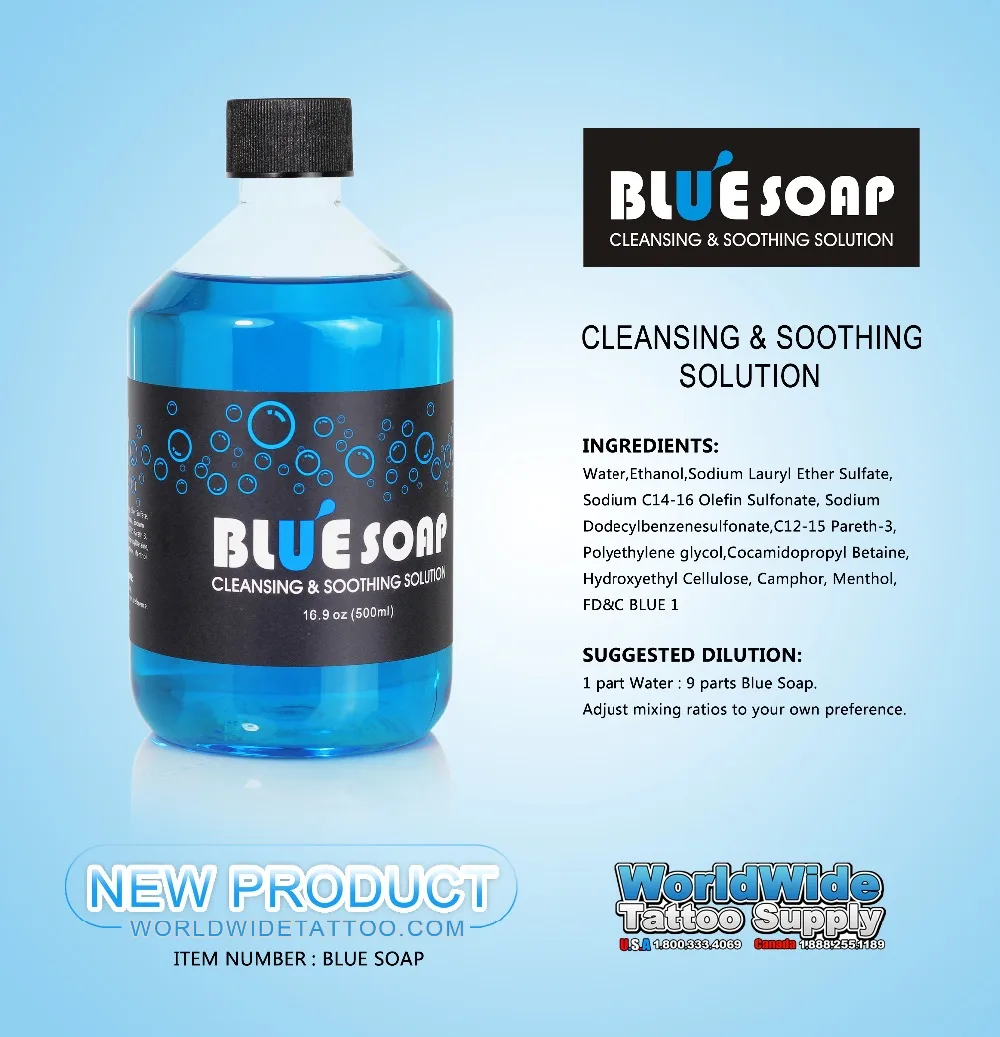 

Original USA Blue Soap For Tattoo Cleaning (6 Bottles)