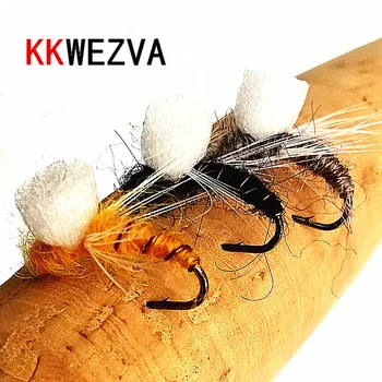 

KKWEZVA 24PCS fly fishing lure dry floating type insect similar to artificial fly bait carp bait fishing Tackle