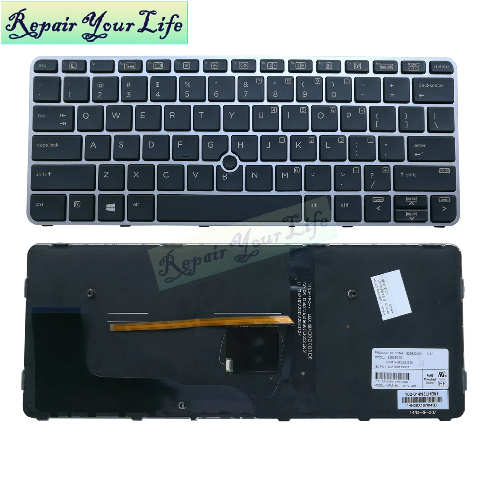 Клавиатура для ноутбука HP elitebook 725 G3 820 828 G4 US с подсветкой | Компьютеры и офис