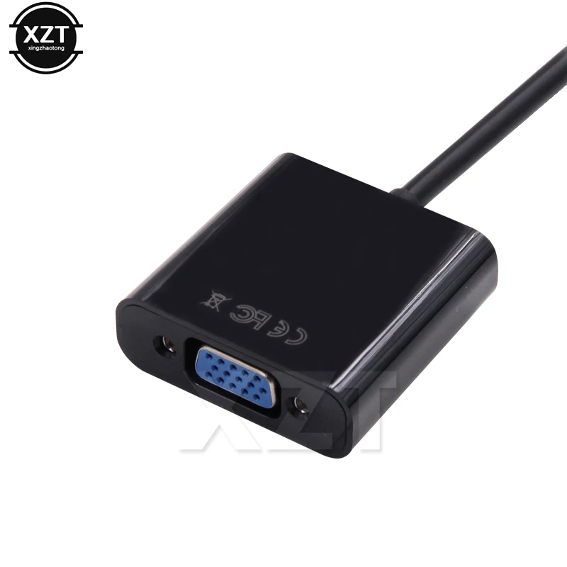20CM Full HD 1080P DVI-D to VGA Adapter 24+1 25Pin Male to 15Pin Female Cable Converter for PC HDTV Monitor DVD TV Box Projector