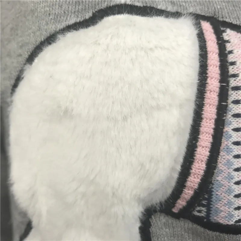 Funny Light Up Ugly Christmas Sweater for Women Kawaii Fuzzy Fluffy Poly Bear Patterned Xmas Pullover Jumper Oversized S-4XL 10