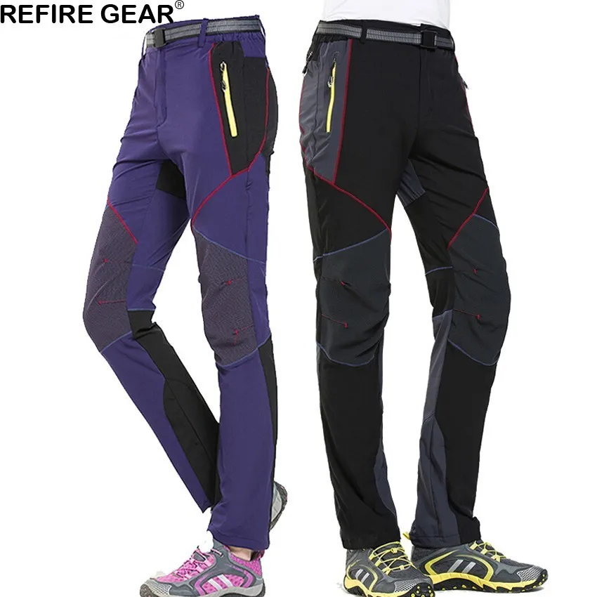 Refire Gear hombres mujeres de secado rápido transpirable pantalones al aire libre Slim Fit senderismo Camping pesca senderismo pesca escalada Pantalones