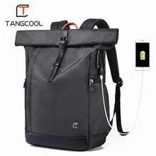 Tangcool для мужчин рюкзак для 15,6 дюйм(ов) ноутбук рюкзак с usb-портом большой ёмкость модные студенческий рюкзак водоотталкивающий