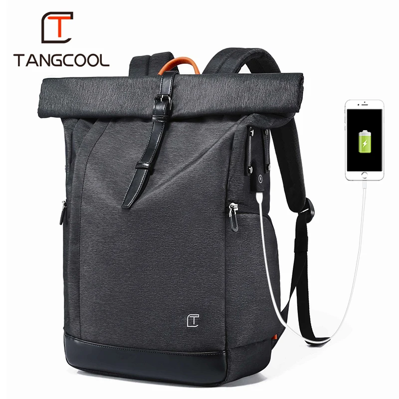 Дешево Tangcool для мужчин рюкзак для 15,6 дюйм(ов) ноутбук рюкзак с usb портом большой ёмкость модные студенческий рюкзак водоотталкивающий