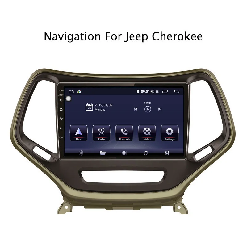10 1 &quot1Din Android 8 core 4G ram 64G rom gps навигация автомобильное радио для Jeep Cherokee 2014-2017 с