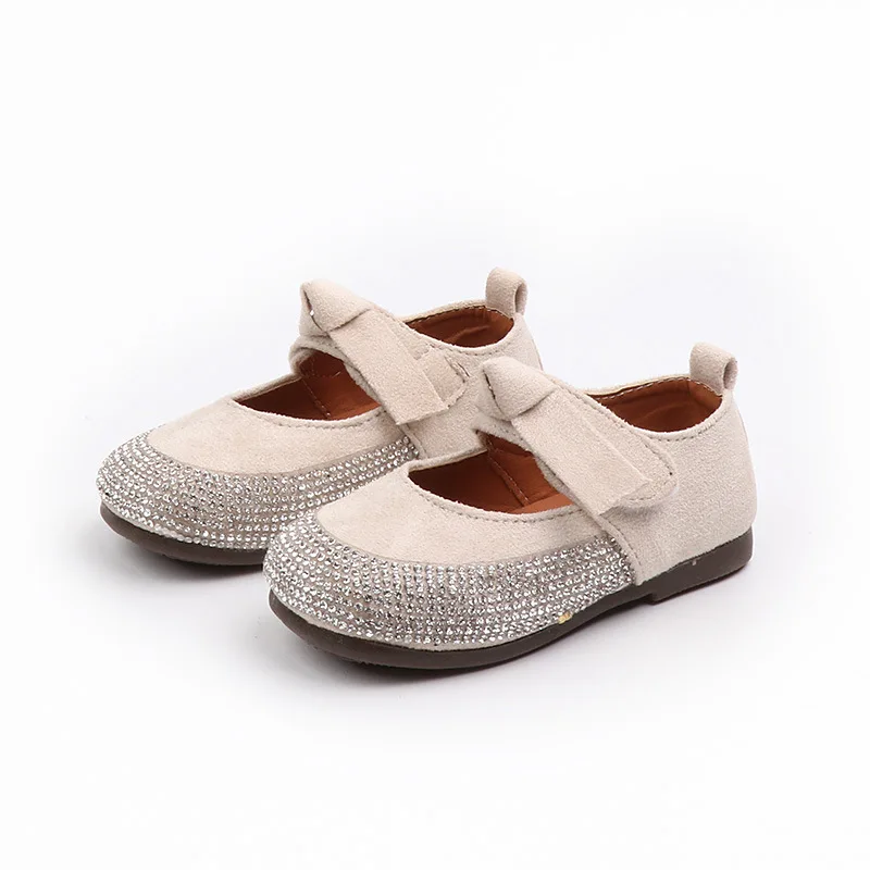 Spring Autumn NEW Little Baby Girl Shoes Rhinestone Baby Shoes Girls Princess Dancing Shoes Children Shoes soft-soled 1 2-6Years