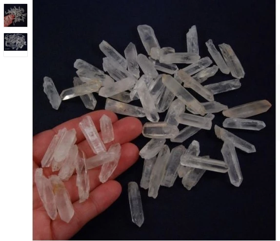 

small thin Piece Lot 2000g NATURAL QUARTZ CRYSTAL POINTS & SHARDS Raw Point