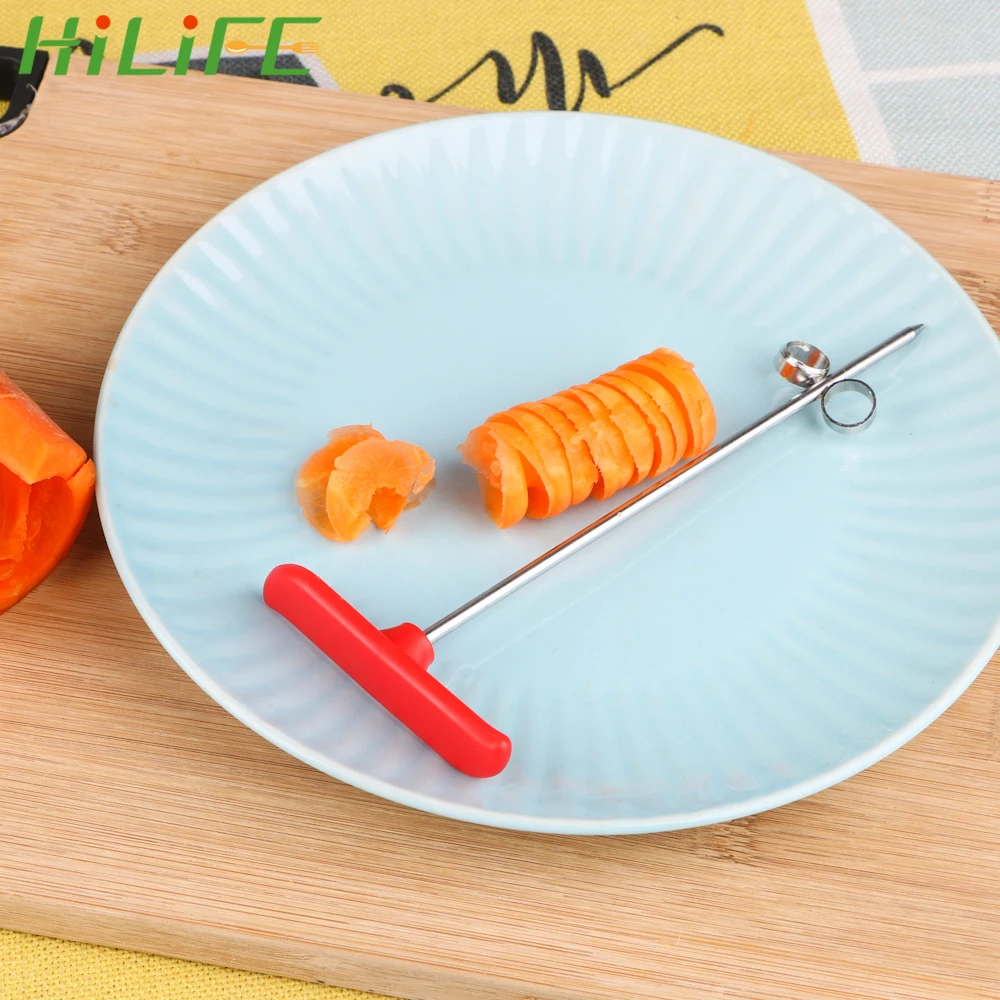 

HILIFE Vegetable Spiral Cutter Gadagets Fruit Carving Tools Kitchen Accessories Manual Roller Spiral Slicer Kitchen Tools