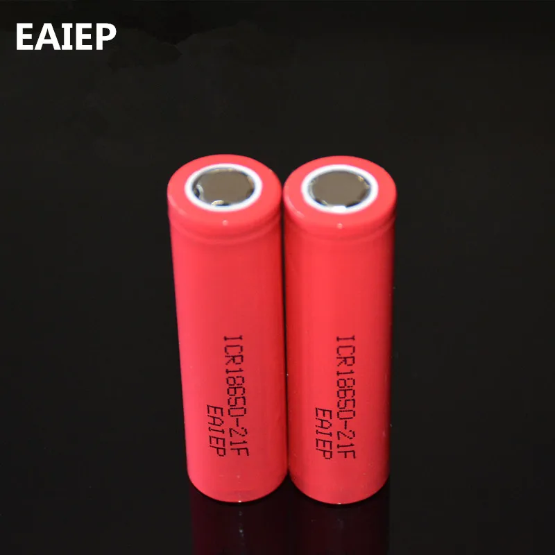 EAIEP 100% оригинал 2100 мАч 3 7 в 18650 литий ионная аккумуляторная батарея для ICR18650 21F