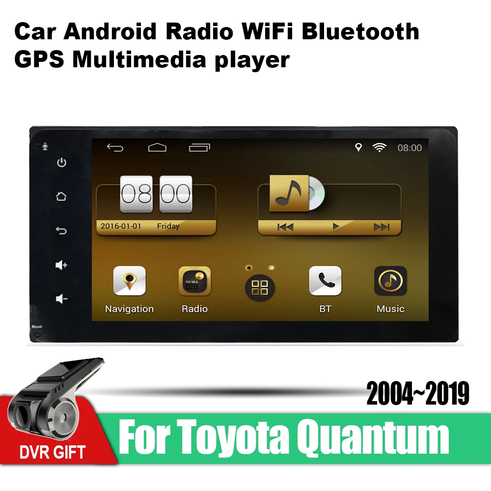 

ZaiXi Android Car GPS Multimedia Player For Toyota Quantum 2004~2019 car Navigation radio Video Audio Car Player WiFi Bluetooth