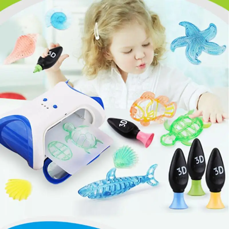 

3D Magic Machine DIY Kid Printer Magic Pen Drawing Doodle Science Development Toys Gifts Education Gadget Funny Gadgets Creative
