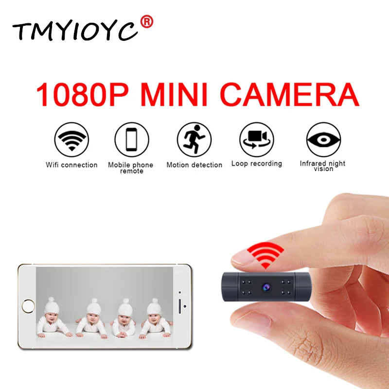 

HD 1080P Mini Camera Wireless Wifi Connection Mini Cam Infrared Night Vision Moniton Detection Mini Camcorder Secret Wifi Camera