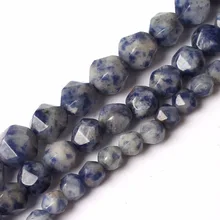 Граненый старый Синий Содалит Бисер 15 дюймов натуральный камень бусины для изготовления ювелирных изделий 6/8/10 мм бисер DIY браслет