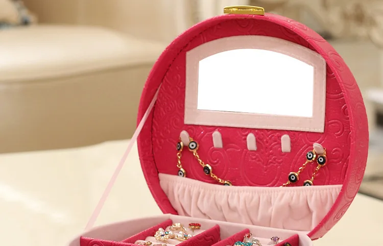 2019 новые роскошные ювелирные изделия коробка Подарочная коробка для ювелирных изделий упаковка для показа большой Для Женщин косметичку