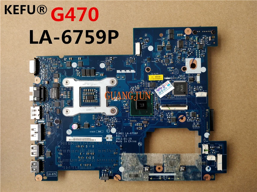 Материнская плата KEFU LA 6759P для ноутбука LenoVo G470 материнская с HD интерфейсом 100%