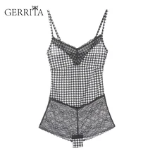 Однотонный укороченный топ CERRITA, дизайн, нижнее белье без рукавов, женский кружевной костюм на подтяжках для девушек, женское сиамское нижнее белье