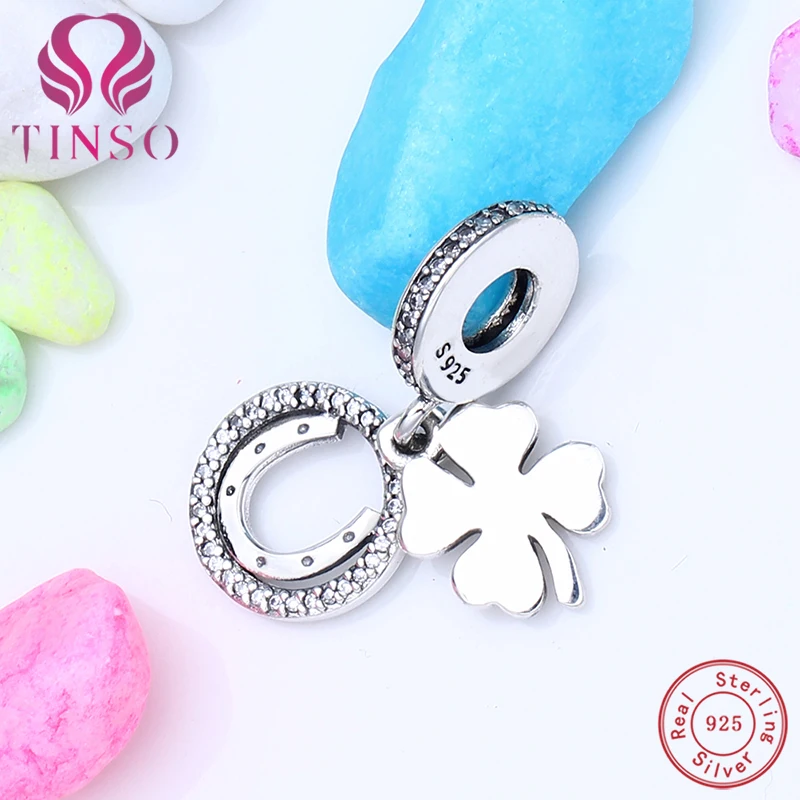 

2017 New High Quality 100% 925 Sterling Silver Lucky Dangle Charms Bead Fit Original Charms Pandora Bracelet 925 Silver Jewelry