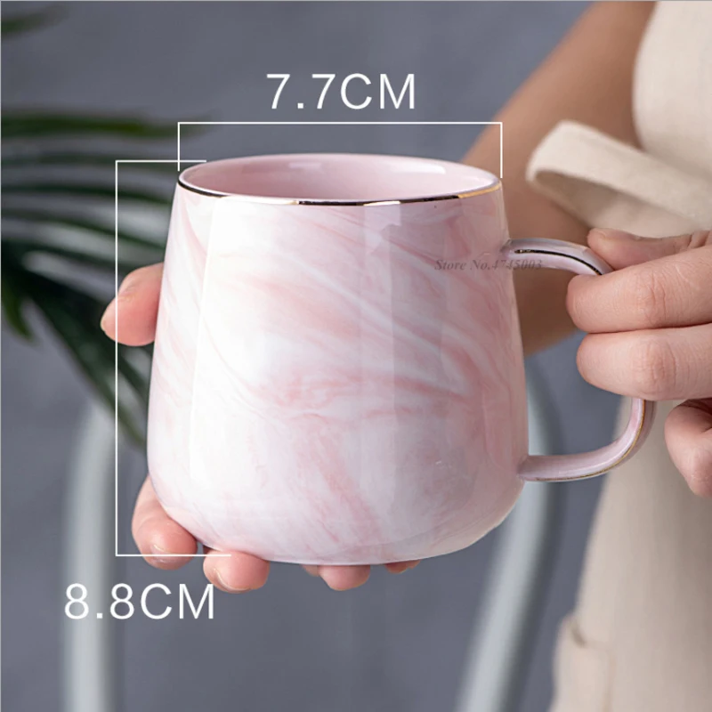 Кофейная кружка мраморная кофейная чашка Caneca керамические кружки для пар Canecas фарфор 350 мл большой молочный Кофе Чай Личный офис чашки Мода