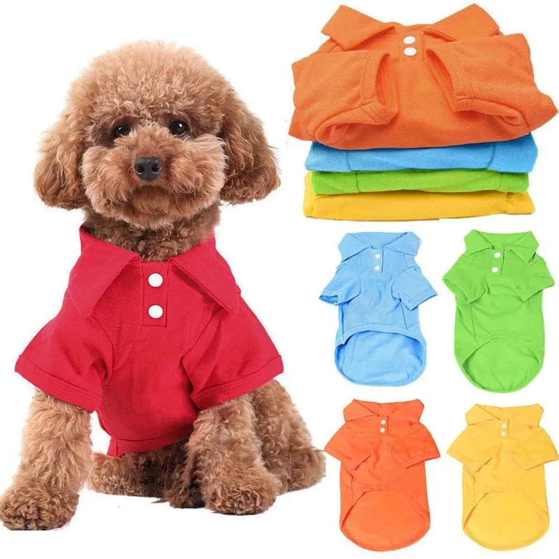 Pure-color-pet-dog-polo-T-shirt-summer-Pets-Dogs-Clothing-Short-Sleeve-Cute-Polo-T