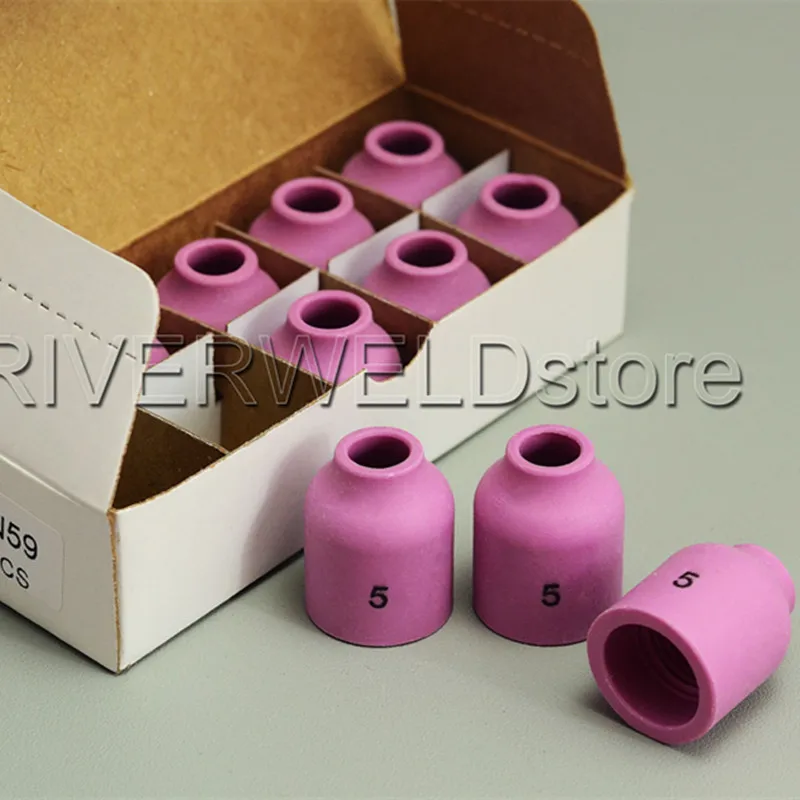 

10pcs TIG Alumina Nozzle Gas Lens Cup 53N59 5# Fit TIG Welding Torch Accessories SR PTA DB WP 9 20 24 25 Series