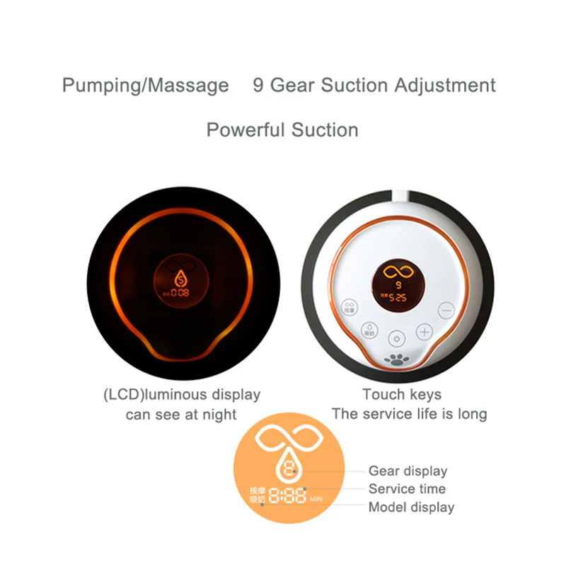 Cmbear Advanced Intelligent LCD Электрический молокоотсос для кормления грудью автоматический