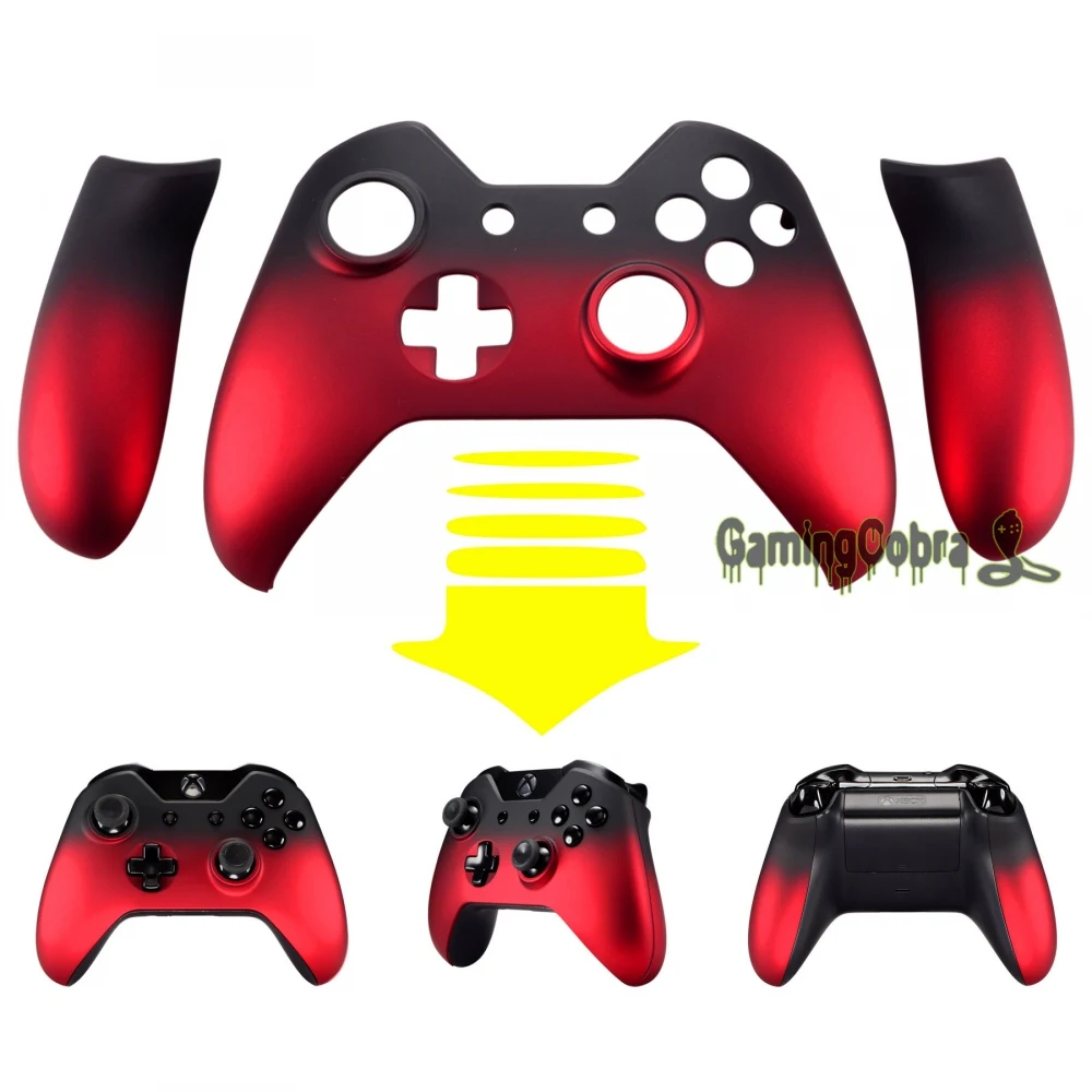 Extremerate Custom Parts Cover Shadow Red Panel With Front Shell Faceplate For Xbox One