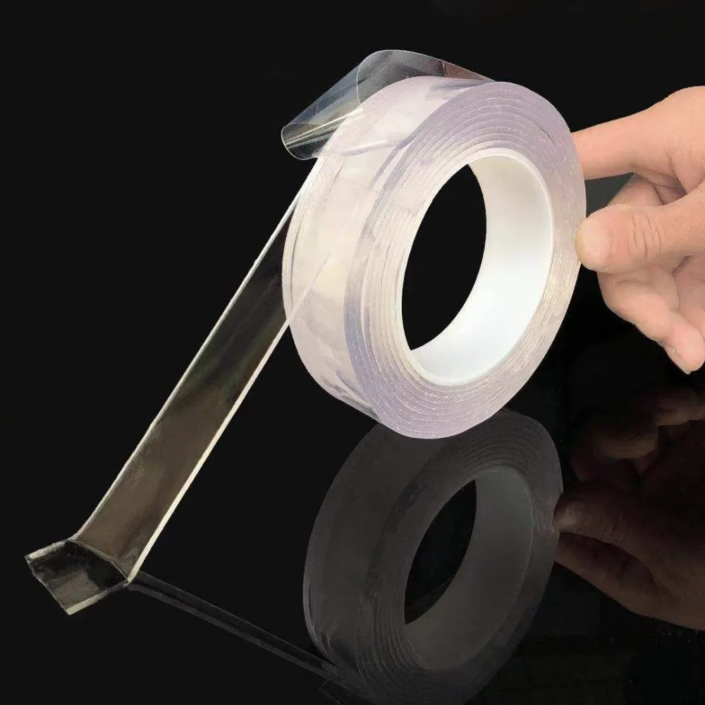 double sided sticky tape roll transparent