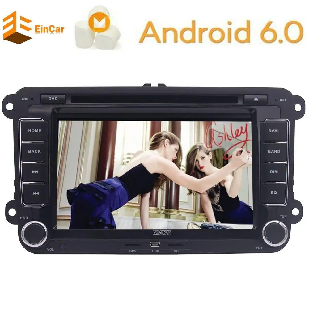 Стерео видео Радио GPS Navi Wi Fi Android 6.0 dvd плеер автомобиля 2 DIN для Volkswagen VW Skoda поло passat B6