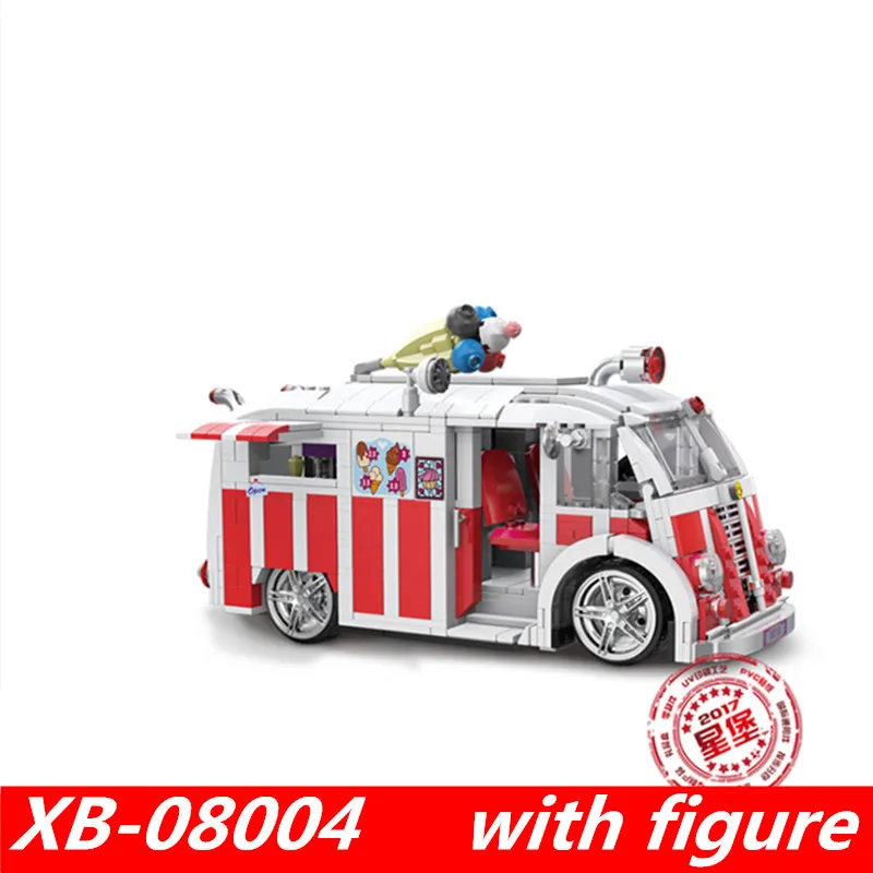 

Xingbao 08004 xingbao Technic Series The Ice Cream Car Set lepin technic Building Blocks Toys for child Model Gift