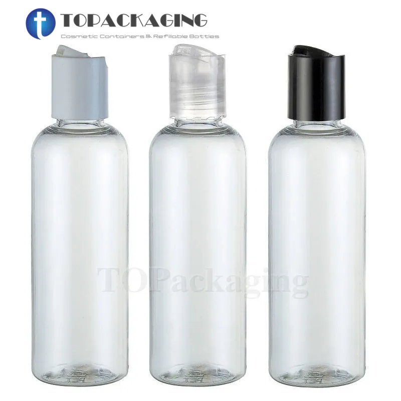 30PCS*100ML Press Screw Cap Bottle,Transparent Plastic Cosmetic Container,Empty Serum Bottle,Sample Shampoo Bottle,Gel Vials 30pcs 50ml beak screw pump bottle red plastic refillable essential oil sample shampoo lotion shower gel cosmetic container serum