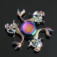 Клевера 3 листья Русалка из металла палец ручной Спиннер, концентрация внимания, СДВГ настольная сенсорная игрушки для снятия стресса ADHD для детей