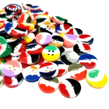 

HL 30/50/100PCS 13MM Mix Color Random Resin Buttons 4 Holes Shirt Apparel Sewing Notions DIY Scrapbooking