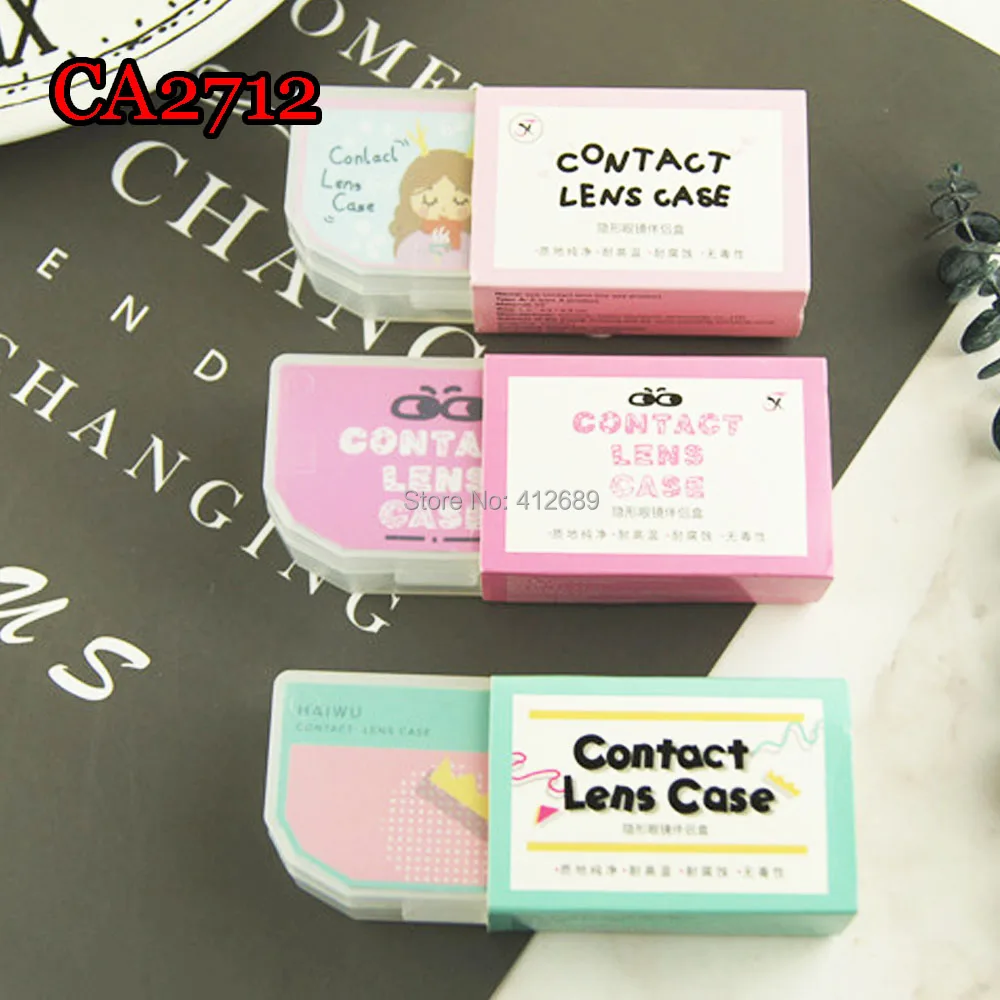 

contact lens case lovely small cartoon lens travel box CA2712