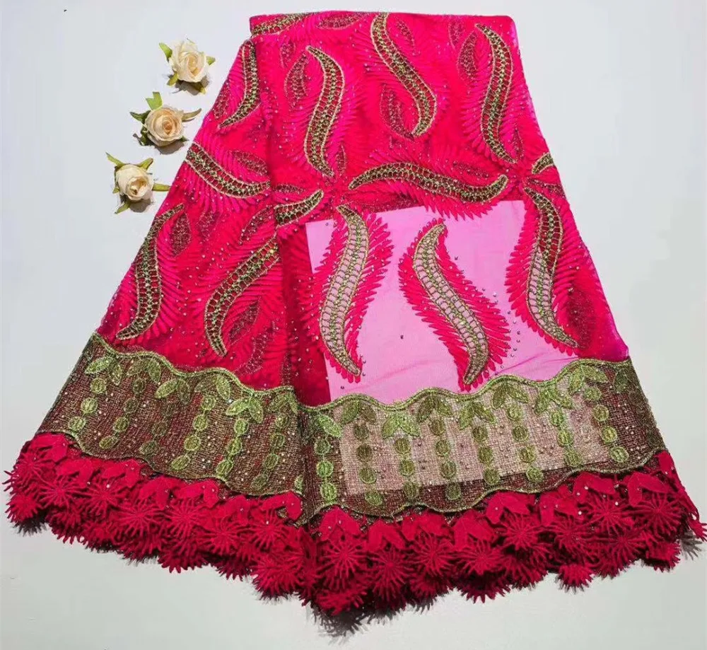 

african lace fabric 2019 high quality lace french mesh fabric stones nigerian lace fabrics for dress