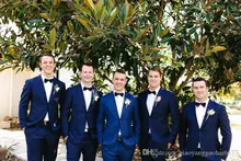 Latest Coat Pant Design Navy Blue Wedding Suits Slim Fit Skinny Best Men Suit Tuxedo Custom Groom 2 Piece Blazer Terno Masculino