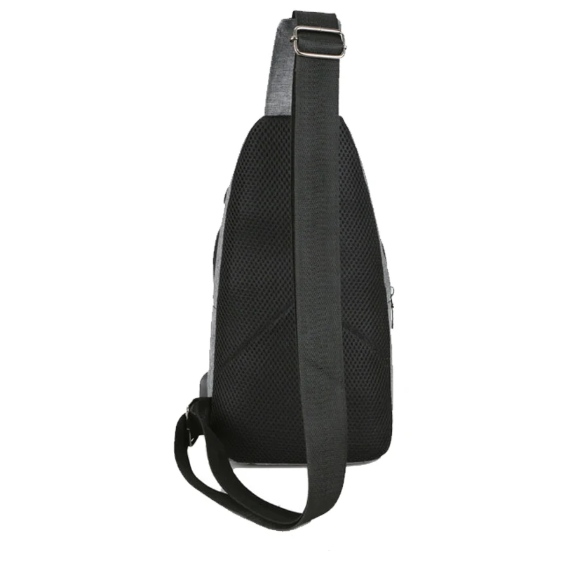 USB Charging Men Backpack Canvas Anti Theft Teenager Chest Bag Women Headphone Hole Casual Shoulder Bag Sac A Dos Homme BP0222 (19)