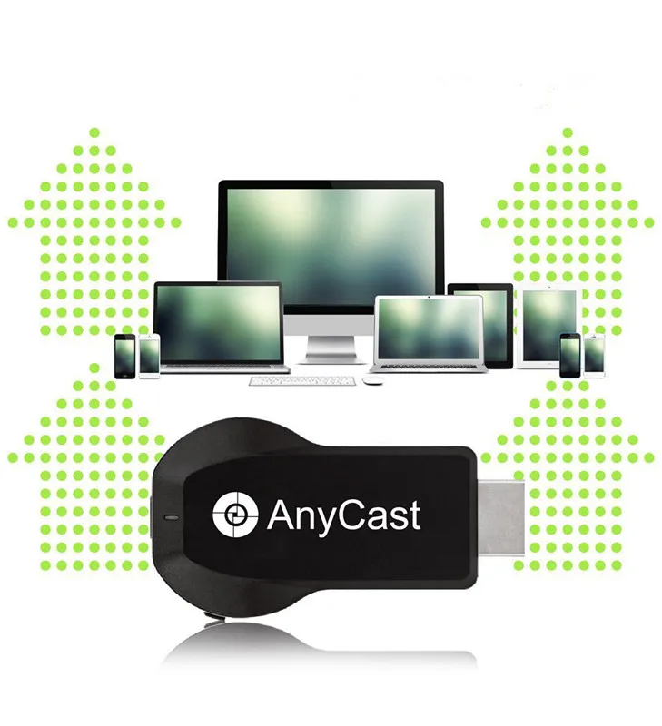 WIFI ресивер Anycast m9 Plus, WIFI В HDMI. Miracast TV Receiver - Airplay. HDMI передатчик по MIRASCREEN. TV товары. Dlna airplay