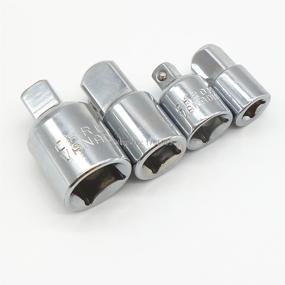 

4pcs Socket Adaptor Converter Reducer Reducing Ratchet Tool Set 1/2" 1/4" 3/8" Impact Socket Wrench Converter Adapter Hand Tools