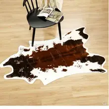 Имитация кожи животных Зебра Корова ковер из коровы журнальный столик для гостиной прикроватный коврик