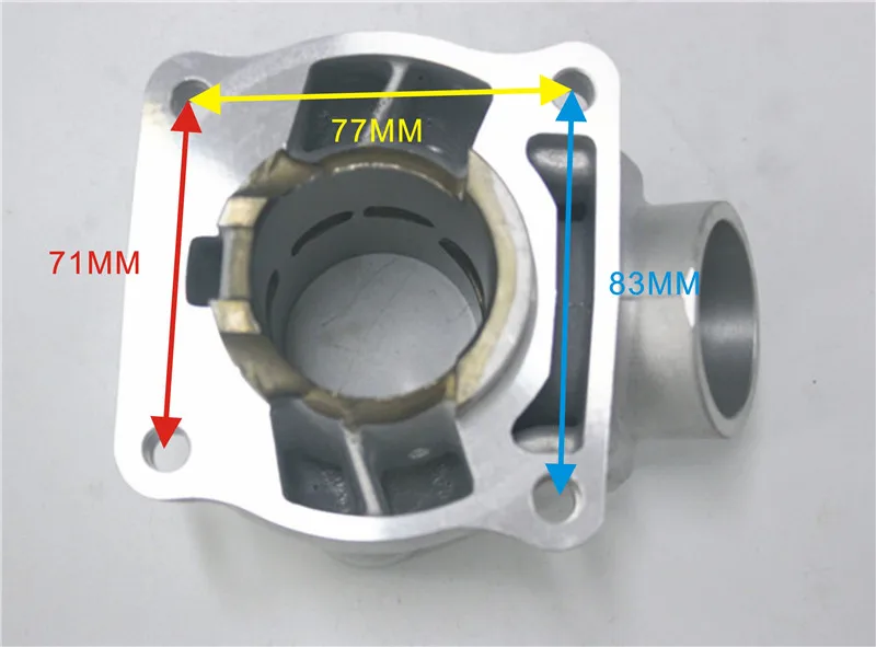 Детали двигателя мотоцикла 47 мм цилиндр комплект для YAMAHA YZ85 YZ80 YZ 80 85 велосипед 2002
