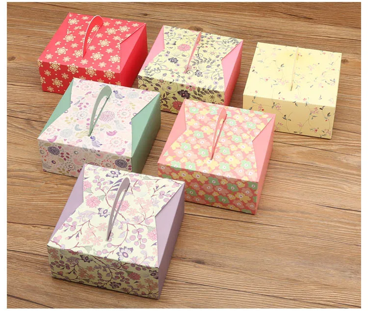 10 шт бумажная формочка упаковка ручки подарок на день рождения коробка упаковка для свадьбы дома вечерние день рождения Маффин упаковка для тортов