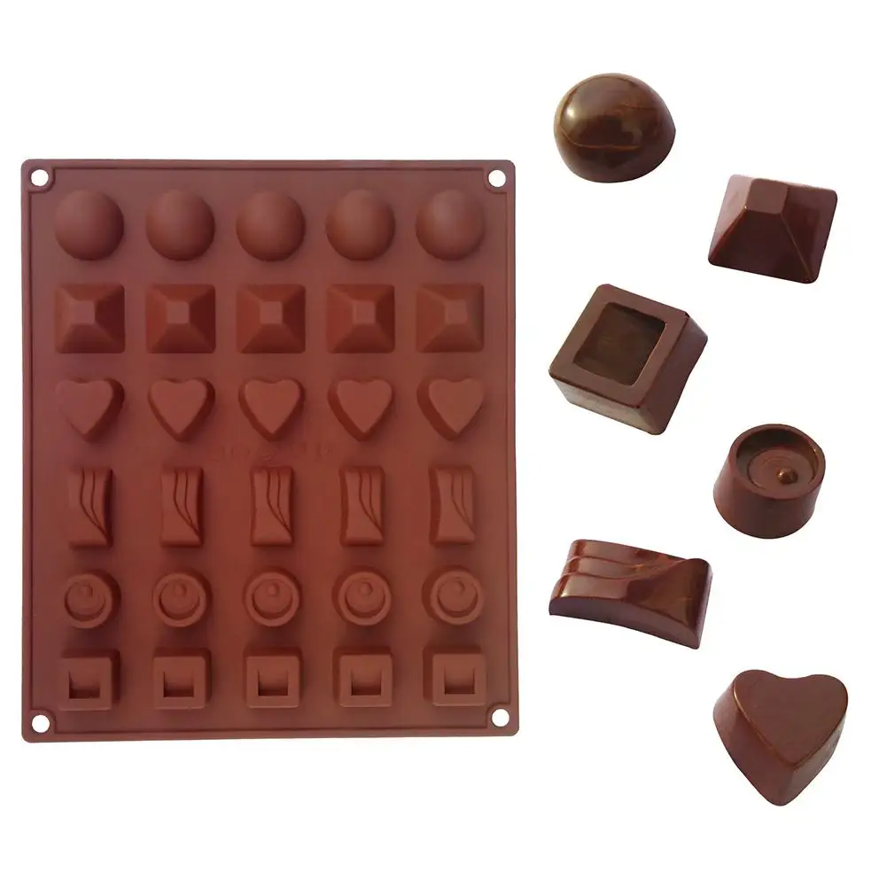 

DSstyles 1/2Pcs Silicone Mold for Chocolate Jelly Candy Making DIY Baking Tool