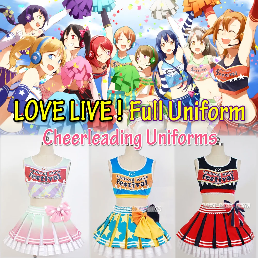 lovelive-escola-idol-projeto-festival-cheerleaders-uniformes-umi-eli